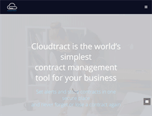 Tablet Screenshot of cloudtract.com